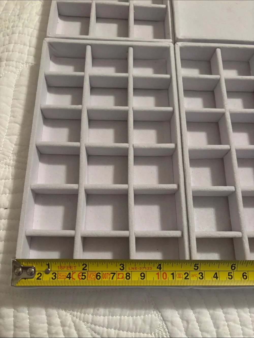 Modular Jewelry Tray Organizer in off white. 6 pcs